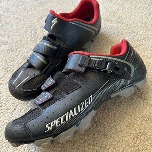 Specialized Black and Red Cycling Shoes